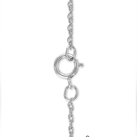 Mother & Infant Diamond Pendant Necklace 14k Gold & Sterling Silver 1/10ct t.w⭐️ - Picture 4 of 8